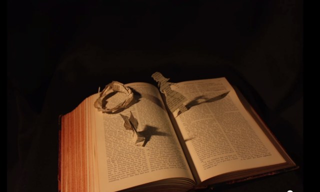 Danielle Lathrop, Book Art, 2013 The White Rabbit and Alice sequence