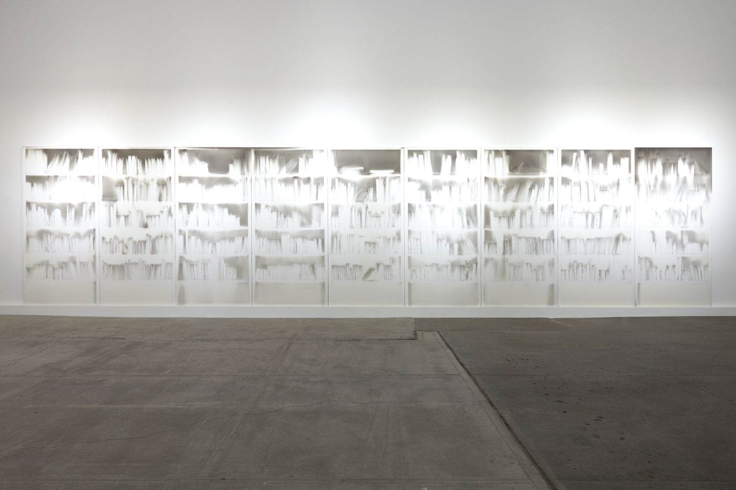 Claudio Parmiggiani, Smoke and Soot on Wood, 2008