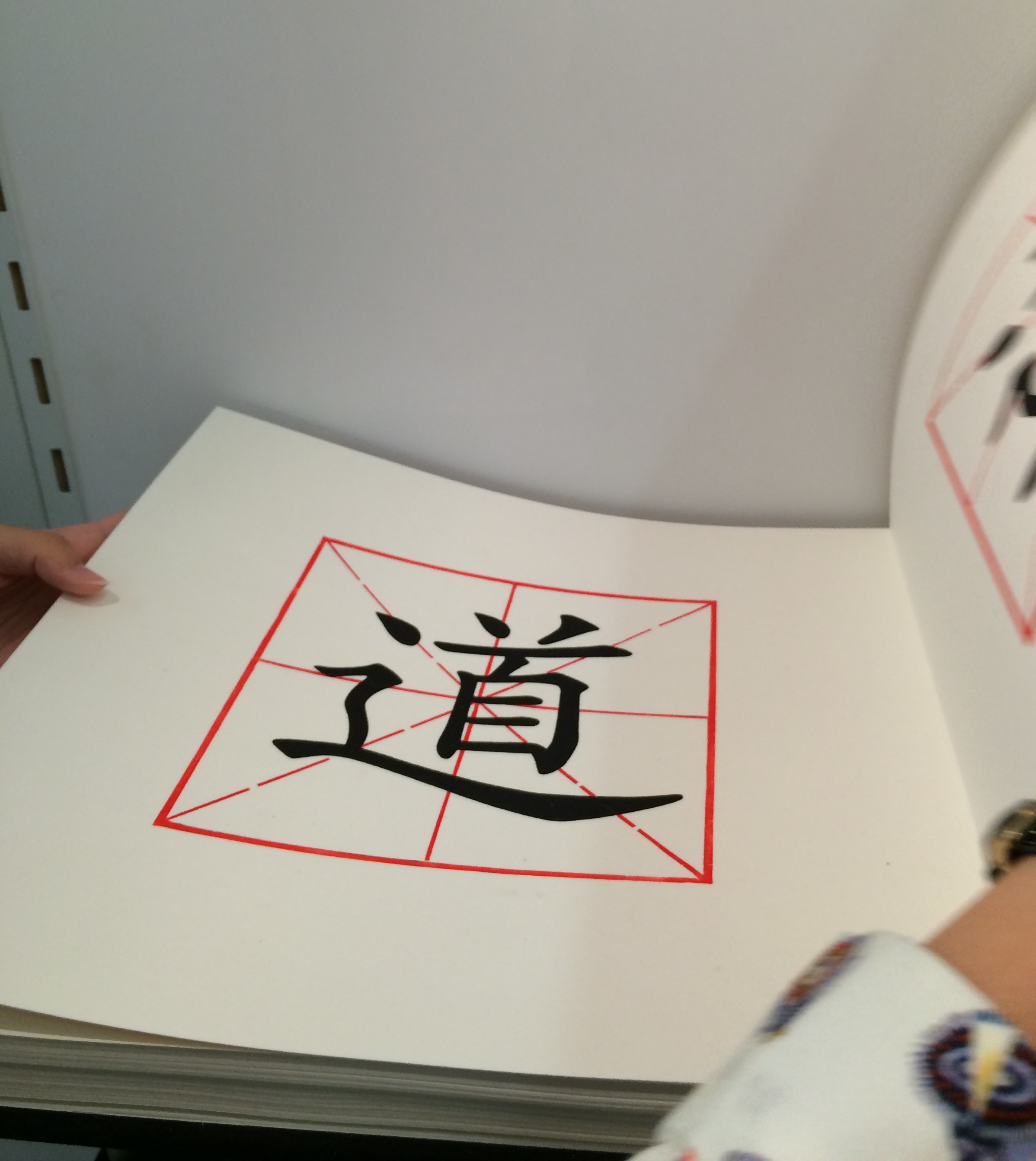 Artist: Leilei Guo Work: The Way, 2008 Dimensions: 13.625 x 12.75"; 88 pages Material: Woodcut and silkscreen on rice paper. Concertina structure. Bound in cloth, front board in white, back board in black. 