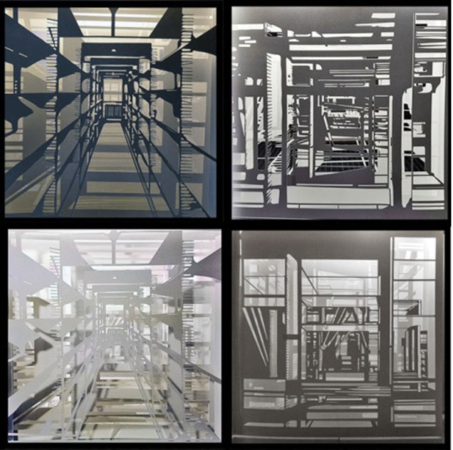 © Colette Fu Different views of a proposed tunnel book, with different lighting and layers. 