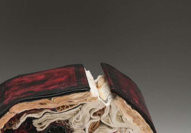 The First Cut 2015 Transformed Harvard Loeb Library Translation of Ovid's Metamorphoses H7.75" x W5.5" x D6.5" Photo: Paul Kodama In Private Collection, NL