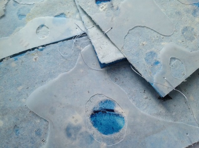 Chris Ruston Are We Listening? (2013) Handmade paper, ink, transparent paper 15cm x 10cm