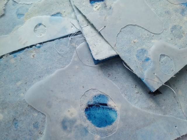 Chris Ruston Are We Listening? (2013) Handmade paper, ink, transparent paper 15cm x 10cm