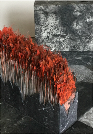 Holuhraun, 2014-2015. "The pages are contained within an exploding box structure where the sides collapse as the lid is removed."